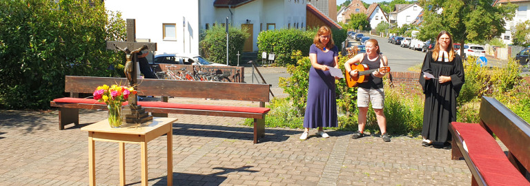 Auszug aus der Kreuzkirche vor der Renovierung