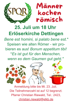 Männer kochen römisch